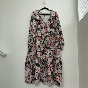 Floral Maternity Dress - Plus Size